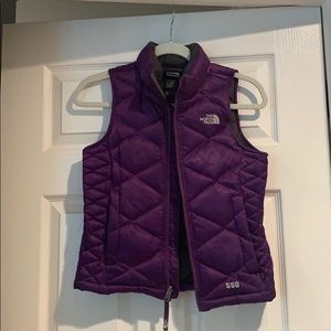 North Face puffy vest - purple